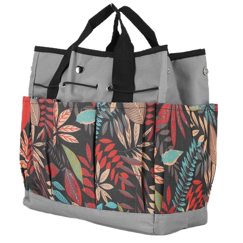 Garden Tote Bag 600D Oxford Cloth Multiple Pockets Lightweight and