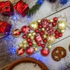 JUGLUTE Adornos para Arbol de Navidad, 44 pcs Plastic Esferas