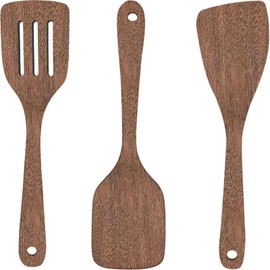Set of 3 Wooden Spatulas, 30 cm Spatula, Wooden Spatula, Spatula, Olive Wood, Spatula, Wood, Dishwasher Safe, Kitchen Aid Wood