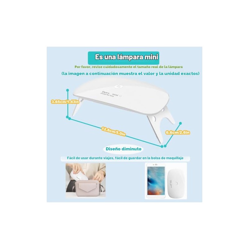 UV LED nail dryer Mini Gel nail lamp Portable Curing