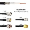MOOKEERF RG58 Coaxial Cable 150ft, Low Loss 50 Ohm Coax