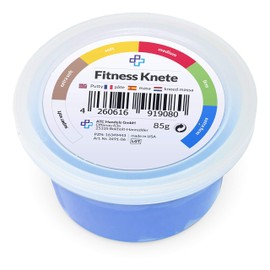 ATC Handels GmbH Fitness Clay in 6 Different Resistance Levels - for Hand Training, Anti-Stress, Hand Muscles, Fine Motor Skills - Malleable, Versatile and Strengthening (85 g - Blue, Extra Firm)