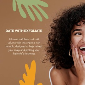 HairTry Date With Exfoliate – Multi-Function Enzymatic Exfoliating Shampoo with Ficin – For Deep Cleansing & Refreshing of the Scalp – Net 17.59 Fl. Oz/ 500 ml