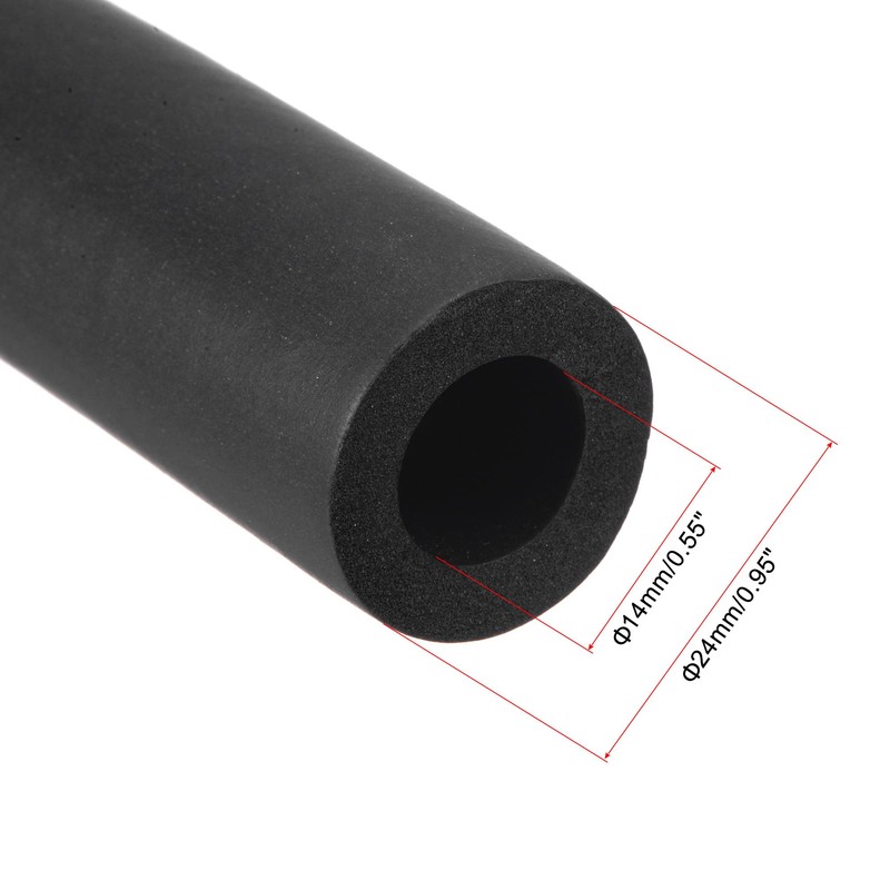 sourcing map Foam Hose for Handle Support Pipe Insulation, 1/2