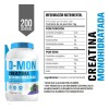 Creatina Monohidratada En Polvo 1kg D-mon 200servs