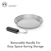 Outset Grill Skillet With Removable Handle, Stainless Steel