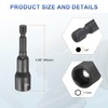 HARFINGTON 2pcs Magnetic Nut Driver 11mm Hex Drive Socket CR-V