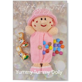 Knitting by Post Knitting Pattern Leaflet for Yummy Tummy Dolly Easter Doll Soft Toy A5 Leaflet