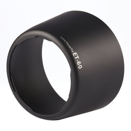 Lens Hood for 75-300mm Black Pro Fasional Replacement ET60 Lens Hood Twist Lock Mount Outdoor Sun Hood Flower Shape