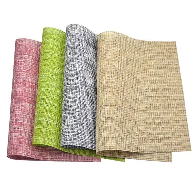 Set of 6 Placemats, Washable, PVC, Plain, Placemats, Stylish, Scandinavia,