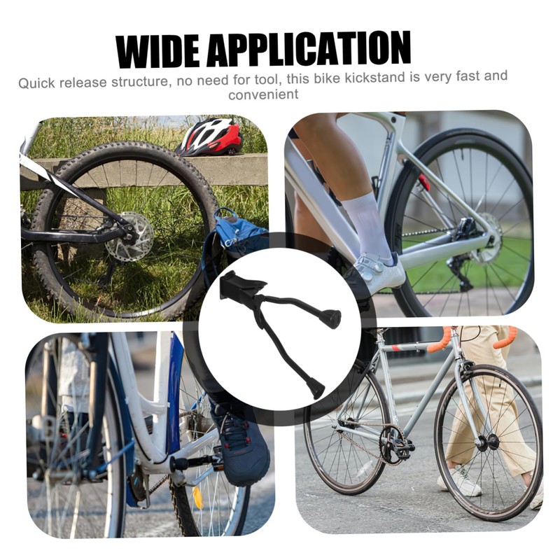 BIUDECO Bike Kickstand Holder Double Leg Support Folding Bike Parking