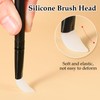 6 Pcs Eye Shadow Brush Silicone Makeup Applicator Silicone Makeup