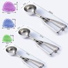 3PCS Ice Cream Scoop, Stainless Steel Cookie Scoop Set Cookie