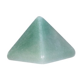 Amogeeli Mini Green Aventurine Healing Crystal Pyramid for Meditation Reiki Decoration, Palm Pocket Stone Pyramid for Positive Energy