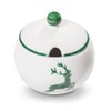 GMUNDNER KERAMIK Sugar Bowl with Cut-Out Diameter 10 cm Green