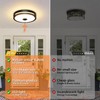 2 Pack 24W LED Motion Sensor Outdoor Ceiling Light, 12IN