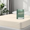 TEXAS LINEN CO. 100% Organic Cotton Percale Weave Fitted Sheet
