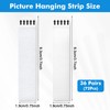 Fentar 72Pcs Picture Hanging Strips, 36-Pair Heavy Duty Picture Hanging