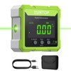 XUNTOP 4x90° Inclinometro Digitale con Laser Verde Precisione ±0,1°/ 0,2°