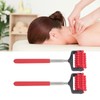2pcs Telescopic Back Massage Roller Stainless Steel Rolling Back Massager