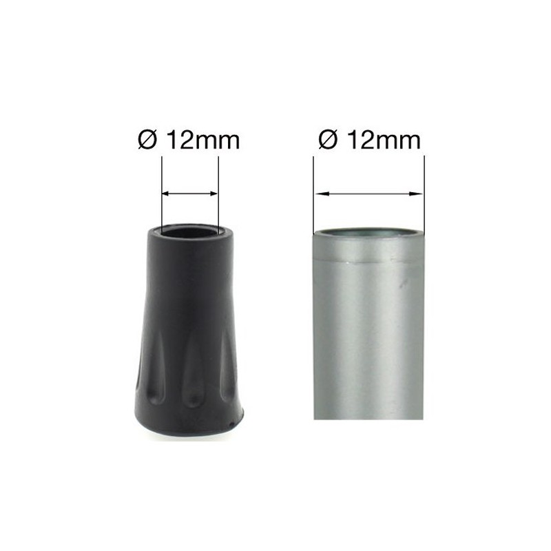 Lifeswonderful - 2pcs: Rubber Ferrules Tips Ends for Hiking Sticks