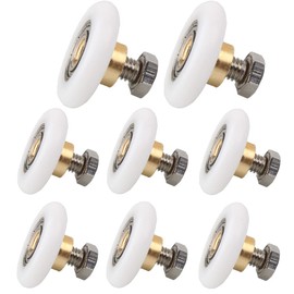 Tucireat Shower Cubicle Rollers, Pack of 8, Shower Door Rollers, Rollers for Sliding Door, Pulleys, Runners, Sliding Door Rollers, Shower Door, Sliding Door, Shower Cubicle Roller, 20 mm
