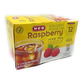 HEB Iced Tea and Lemonade Single Serve Pods - 12 count (Raspberry Iced Tea)