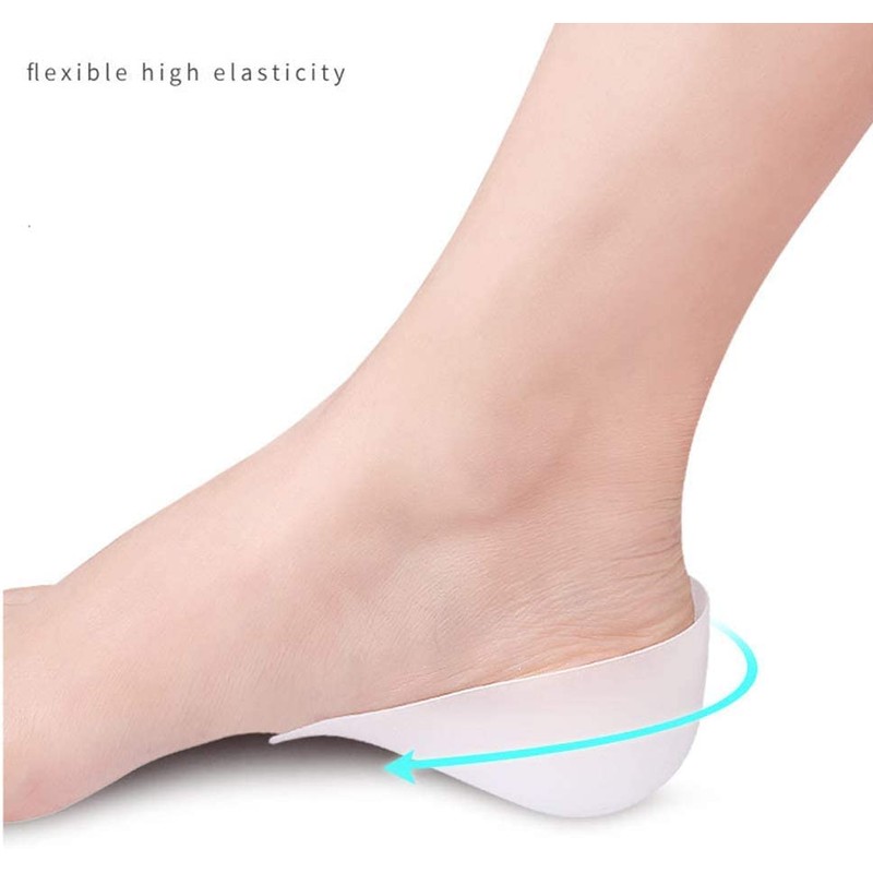 Dr.Pedi Height Increase Heels Cushion Insole, Gel Heel Invisible Height