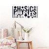 UILMNIY Educational Physics Wall Decal - Vinyl Science Letters Sticker