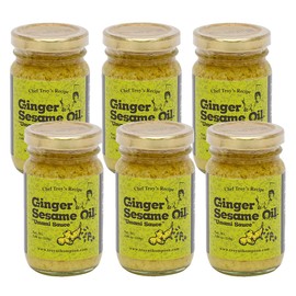 [MISHIMA] Ginger Sesame Oil Umami Sauce | Asian Magic Condiments | Chef Troy's Recipe | Versatile & Flavorful Condiment for Dipping, Cooking, and Drizzling by Mishima Foods (3.88 oz x 6 Jars)