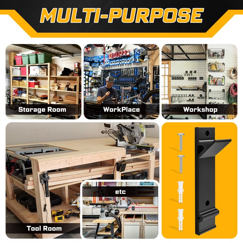 Wall Mount Holder for Dewalt Leaf Blower(DCBL722), Wall Bracket Compatible