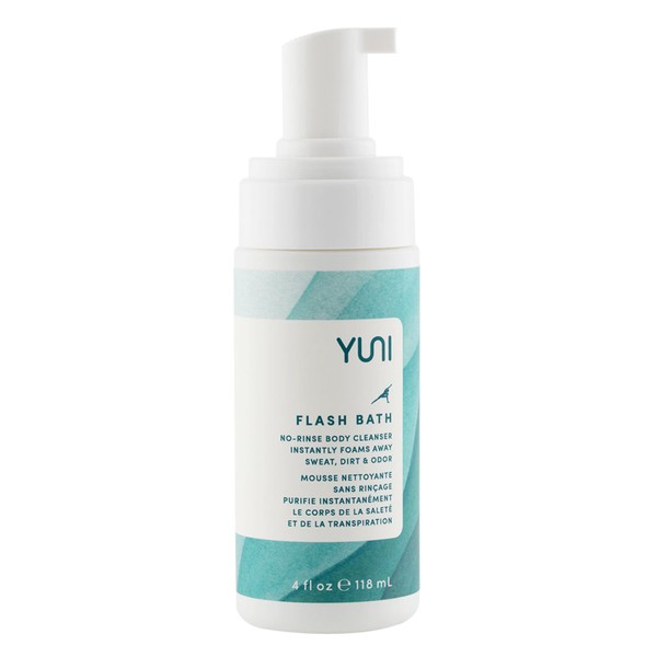 YUNI Beauty Flash Bath No Rinse Body Cleansing Foam, 5 Fl Oz