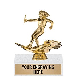 6" Custom Water Skiing Trophies - Female Water Skiing Trophy Award Prime