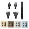 Operitacx 1 Set Precision Round Hole Punch Set for Crafting