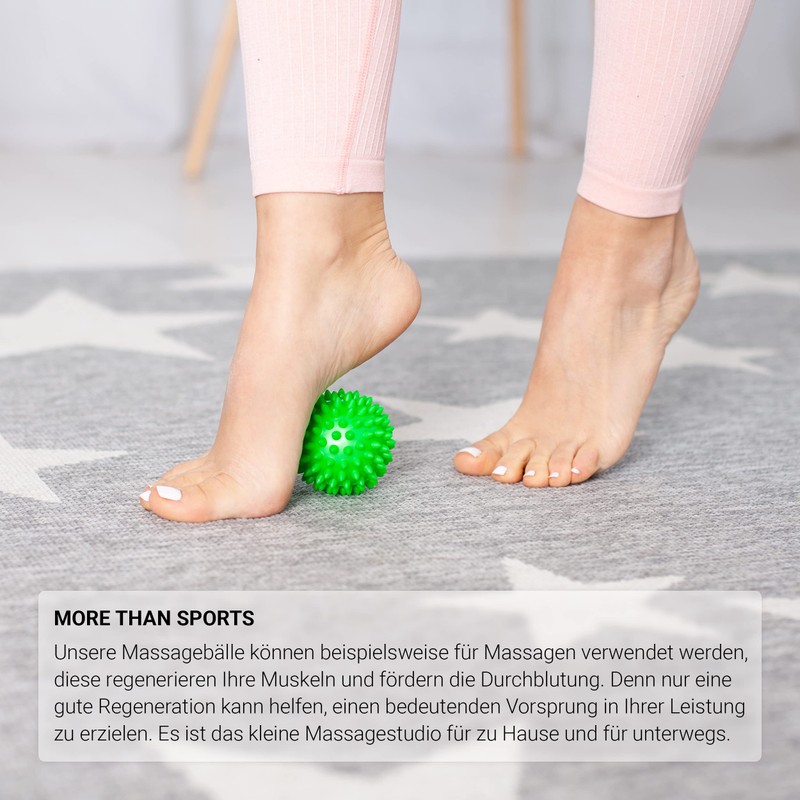 MSPORTS Massage Ball Set of 5 Hedgehog Balls