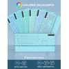 Wireless Keyboard and Mouse Backlit - Typewriter Keyboard with Retro