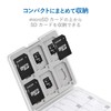 Elecom CMC-SDCPP24WH Memory Card Case, SD Case, Plastic, Holds 12