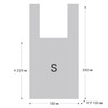 BHW-S Plastic Bag Black Halloween - S (100 Count)