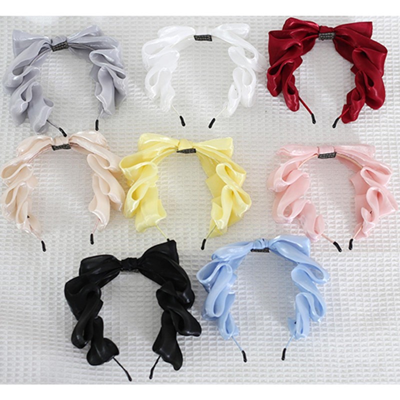 kuroobaa Lolita Style Headband Ribbon (White)