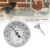 1/2" NPT Stainless Steel Pot Thermometer Metal Dial Thermometer for