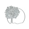 Tree Circle Frame Cutting Die Cuts, DIY Crafts Template Tree