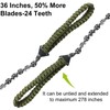 BLIKA 36 Inches 24 Teeth Pocket Chainsaw with Paracord Handle,