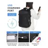 Mochila de Viaje Expandible 17-40L con Puerto USB – Impermeable,