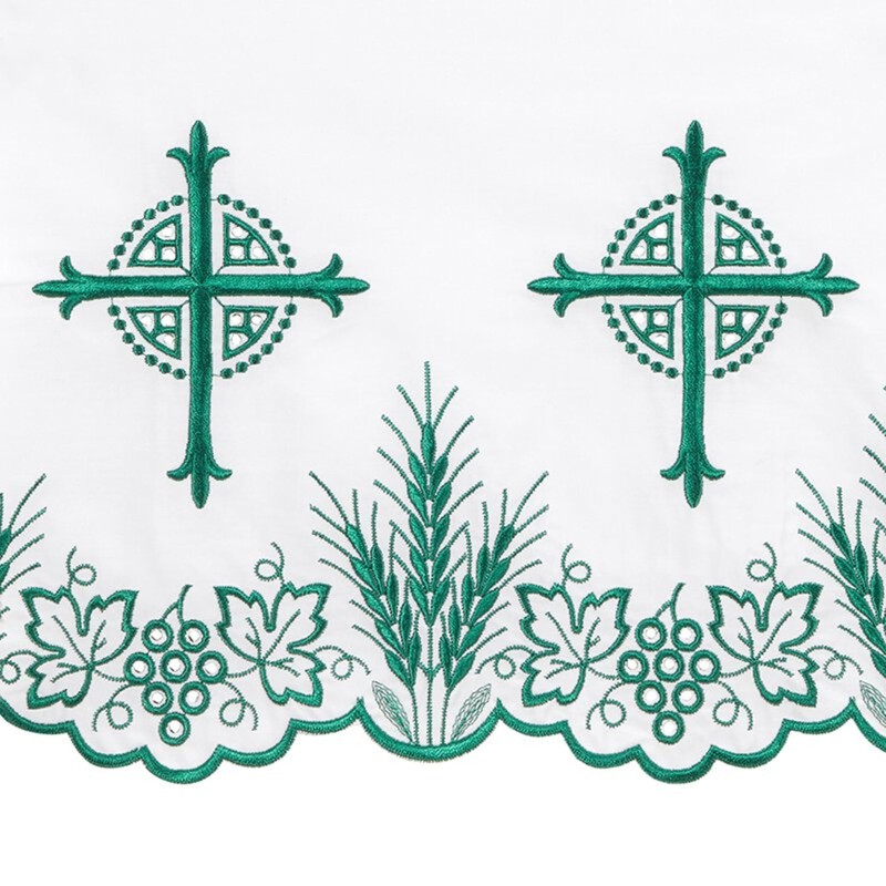 Christian Brands Green Eucharistic Altar Frontal 96 x 52 Inches