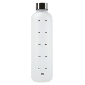 Pearl Metal HC-537 Plastic Bottle with Time Marker, 1000 Aqua Days White