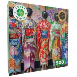 Lucky Puzzles 'Colorful Kimono Mosaic' - 500 Piece Puzzle