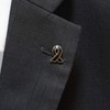 AWARENESS RIBBON Lapel Pin mourning Melanoma Black Small