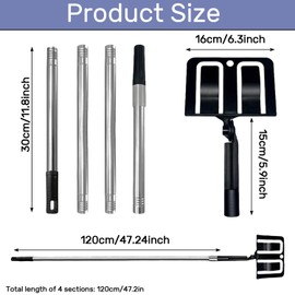 Adjustable Paint Shield Holder - 360° Angle Spray Shield for Cardboard or Plastic, Extended Painting Tool for Walls & Ceilings, Perfect for Paint Spraying or Brush