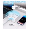 Surge Protector Power Strip - HANYCONY 8 Outlets 4 USB