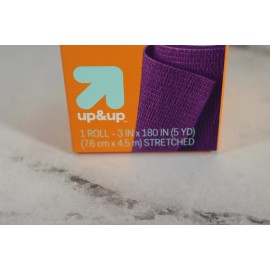 Up & Up Self Adherent Supportive Adhesive Wrap Tape 3in X 5yd Each - Lot of 4